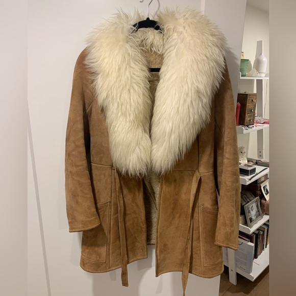 Penny lane or Daisy jones pure suede and sheep skin coat - Picture 1 of 4
